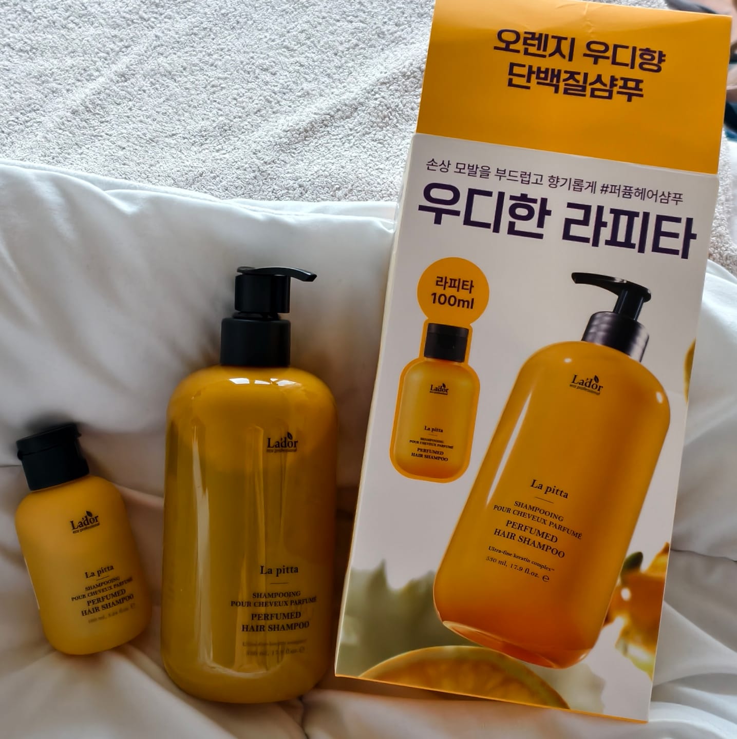 Customer photo review of [BTS JIMIN PICK] LADOR PERFUME HAIR SHAMPOO 530ml (+100ml GIFT)