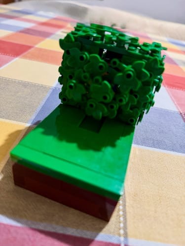 Customer photo review of Buildable Homer in the Bushes Display Set