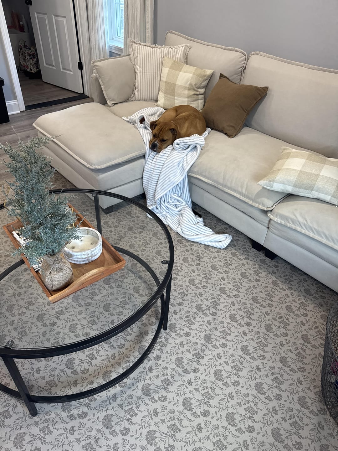 Customer photo review of Flora Dune Oversized Mat
