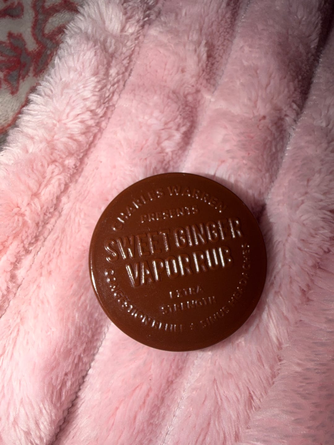Customer photo review of Extra Strength Sweet Ginger Vapor Rub [Compact]