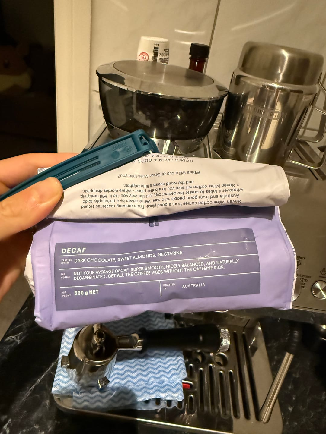 Customer photo review of Decaf Coffee