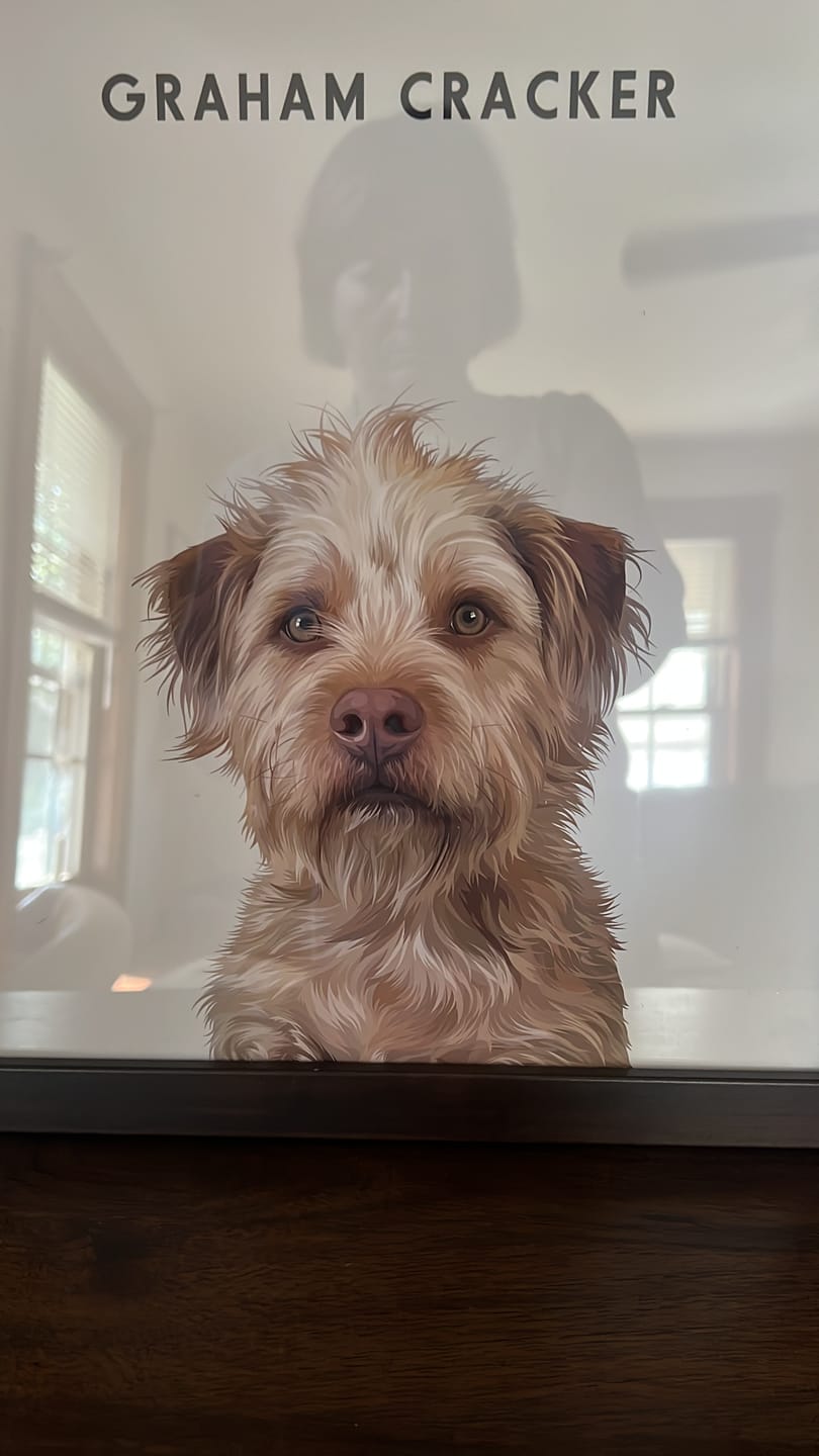 Customer photo review of Custom One Pet Portrait