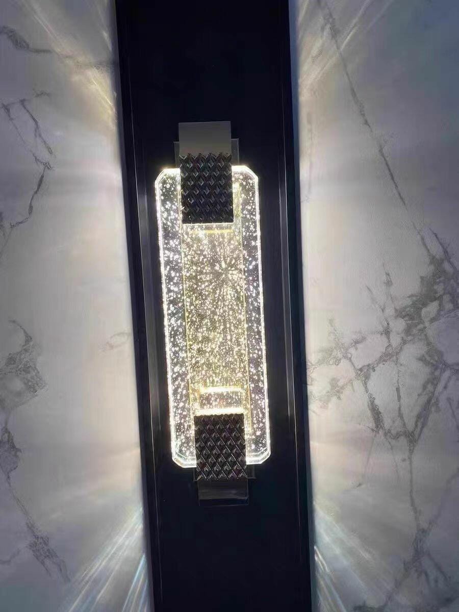 Customer photo review of Bubble Crystal Wall Light, Rose Gold Wall Sconce, Integrated LED