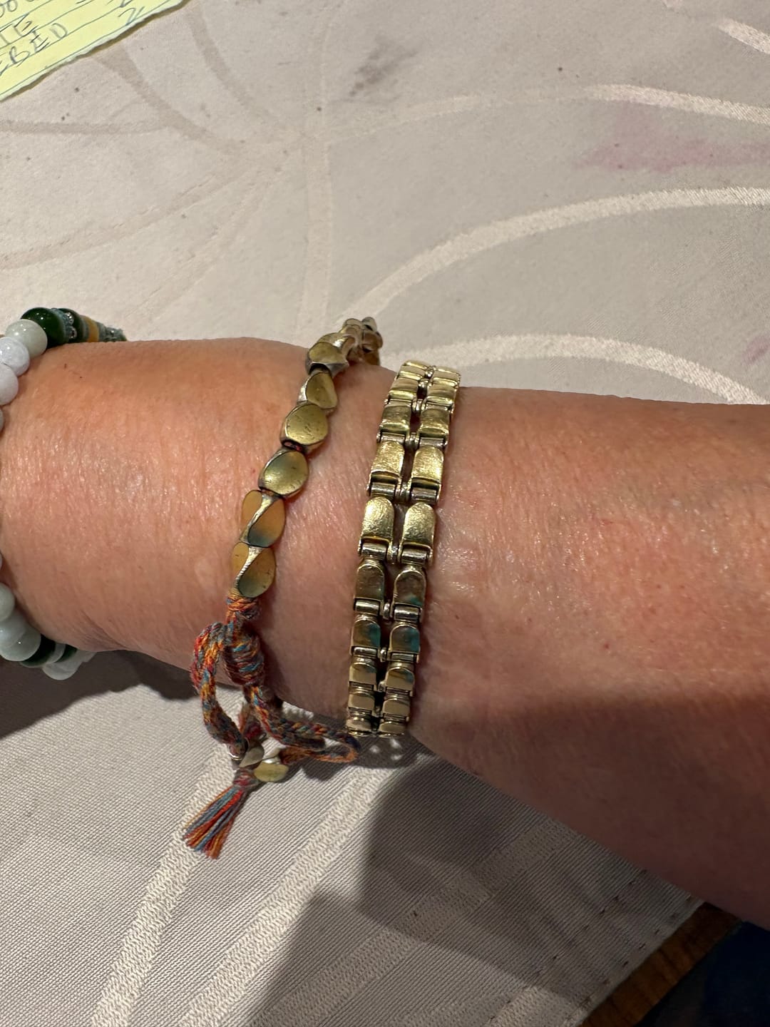 Customer photo review of Tibetan Copper Beads Bracelet