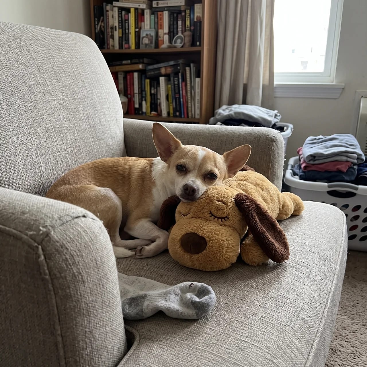 Customer photo review of Heartbeat Pup – Your Dog's Bedtime Buddy
