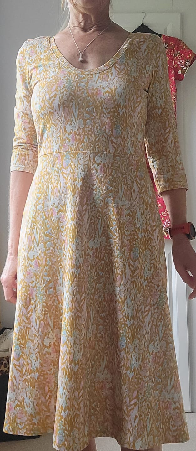 Customer photo review of Busy Gardens Cotton Jersey Fabric