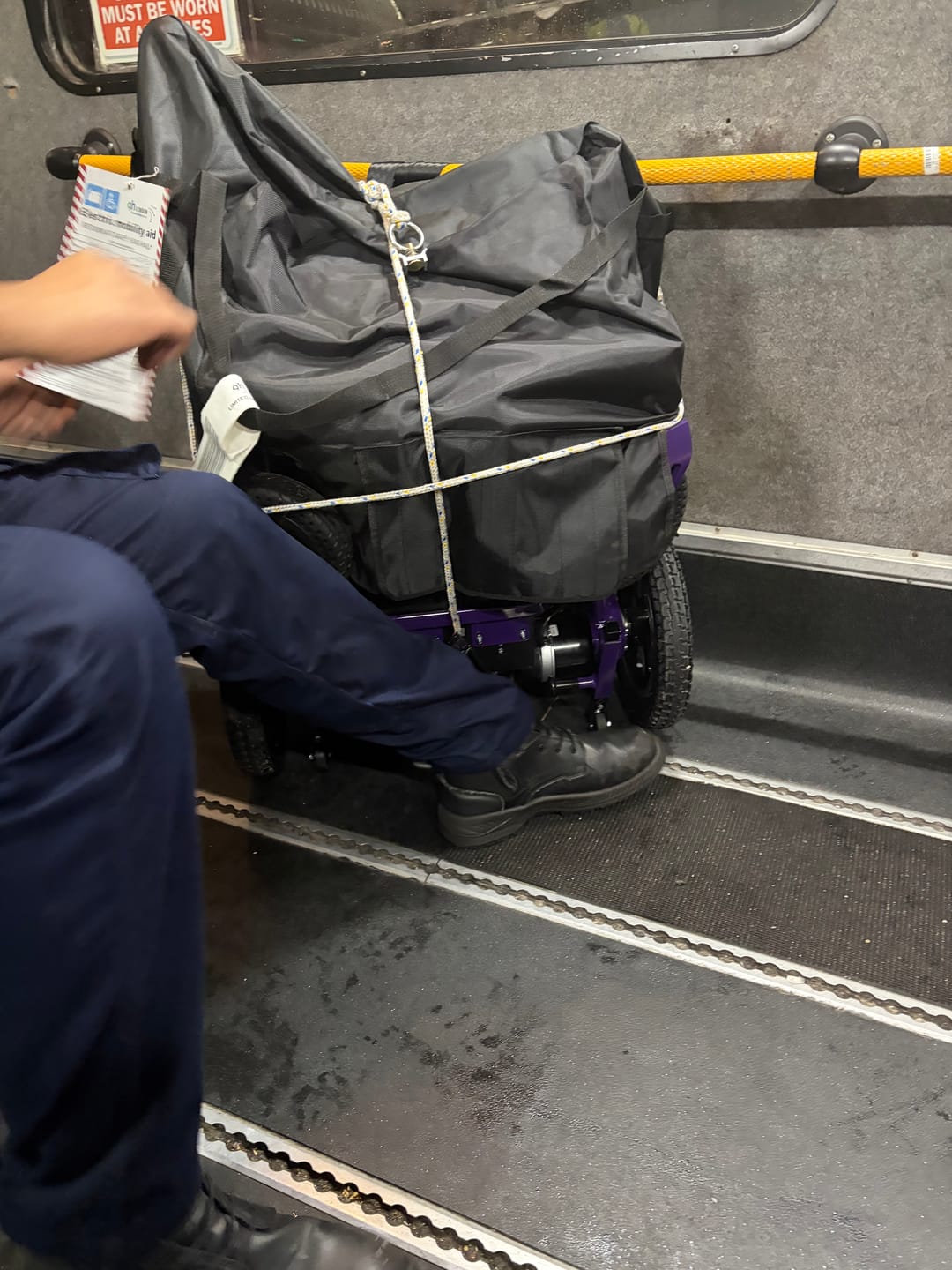 Customer photo review of Cover Bag for Freedom Pro and Elite Electric Wheelchair