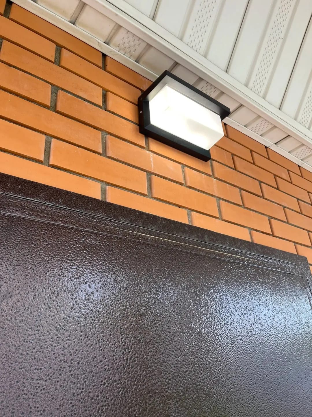 Customer photo review of Die-Cast Outdoor Wall Light, Black Wall Sconce, IP65, Optional Sensor
