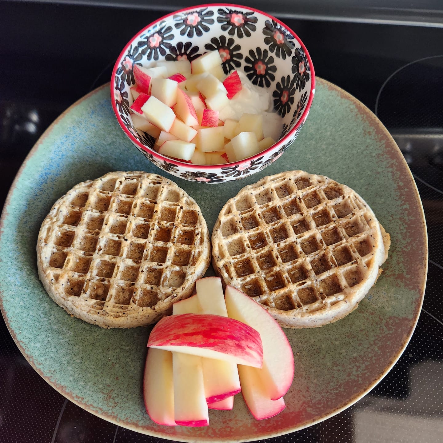Customer photo review of Lemon Poppyseed Waffles