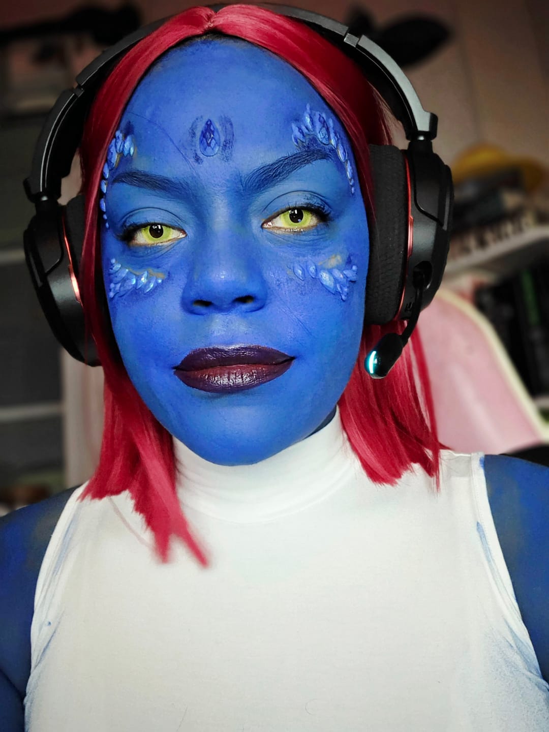 Customer photo review of Halloween Yellowout Coloured Contact Lenses