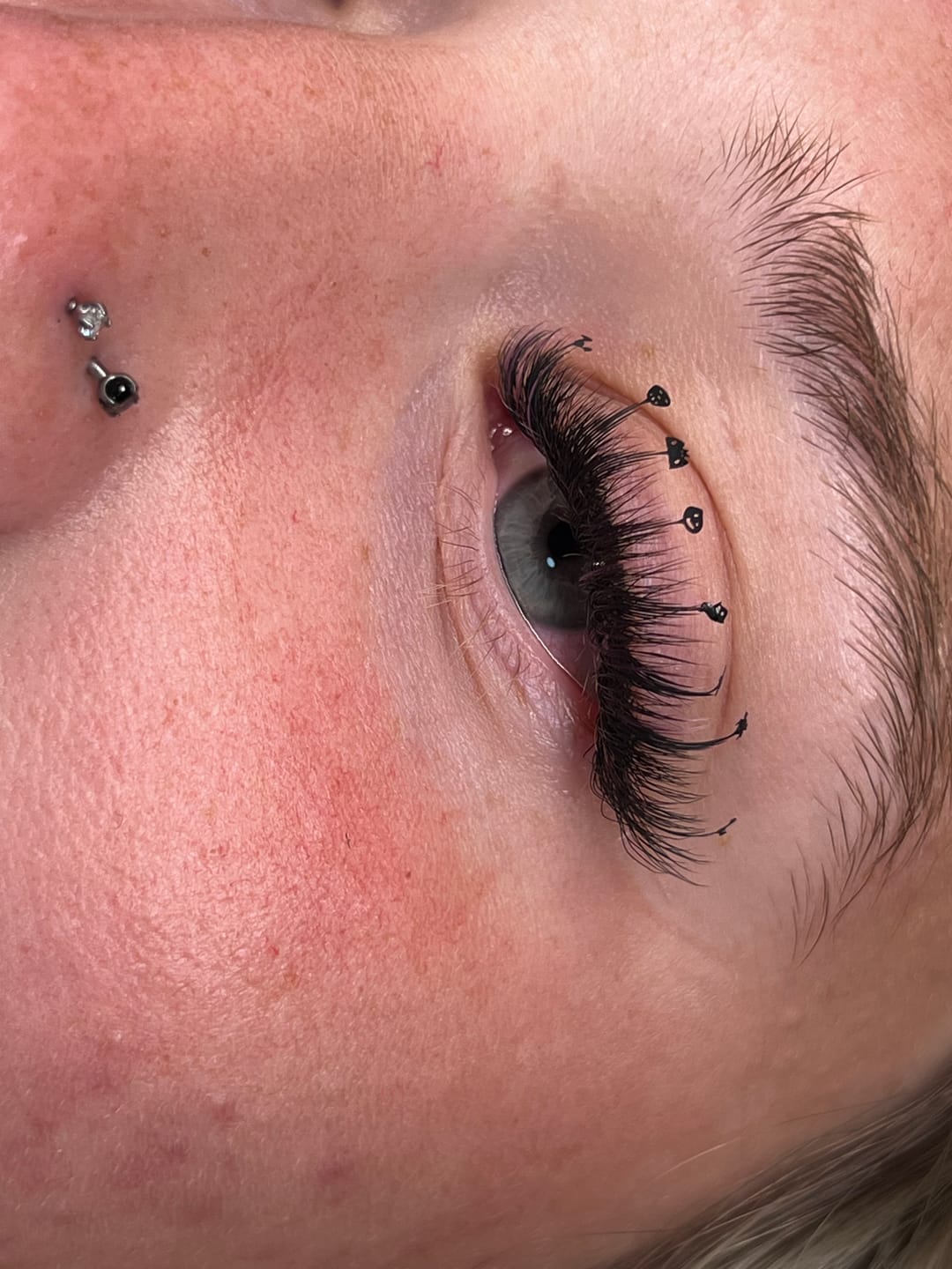 Customer photo review of 0.03 SPOOK-TACULAR ANIME LASHES MIXED LENGTH 10-15MM pre order ( restock Oct 9 2026)