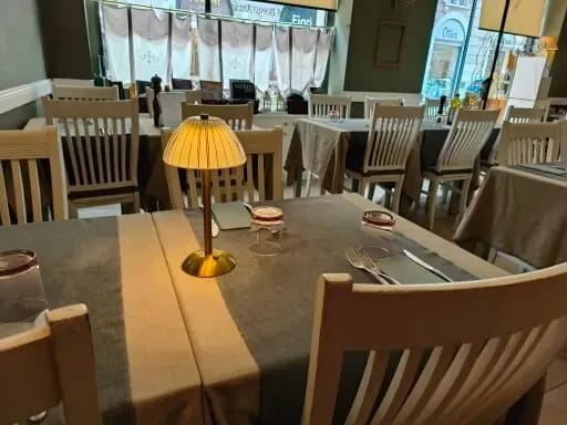 Customer photo review of Cordless Table Lamp, Pleated Crystal-Look Dome, Gold Frame, 30 cm