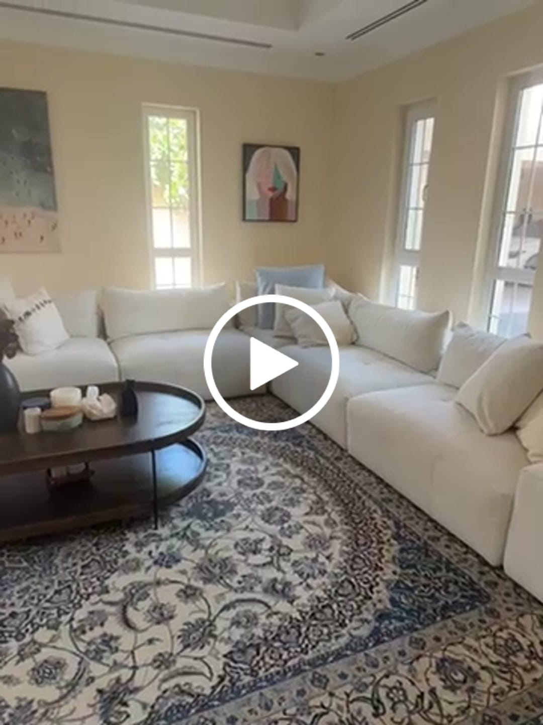 Customer video review of Plaster Art Texture Painting #SG257