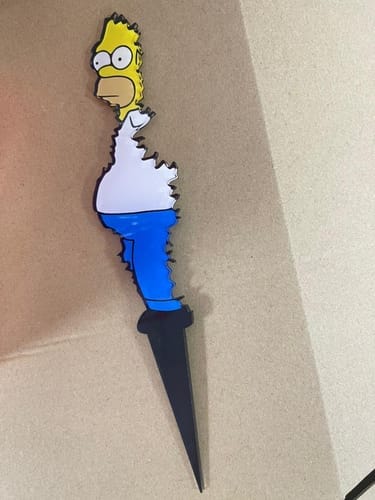 Customer photo review of Homer Plant Stake Sign