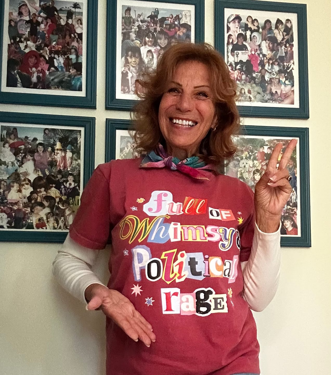 Customer photo review of Full of Whimsy & Political Rage Tee
