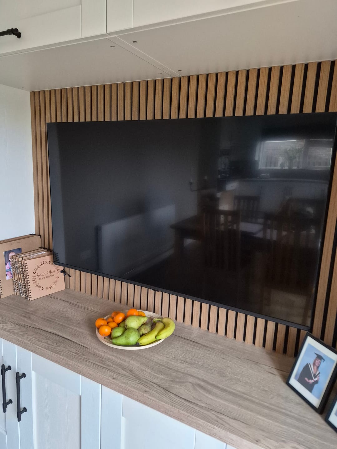 Customer photo review of Natural Oak Acoustic Wall Panel