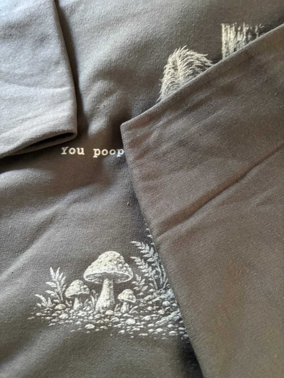 Customer photo review of Sasquatch You Poopin? Hoodie