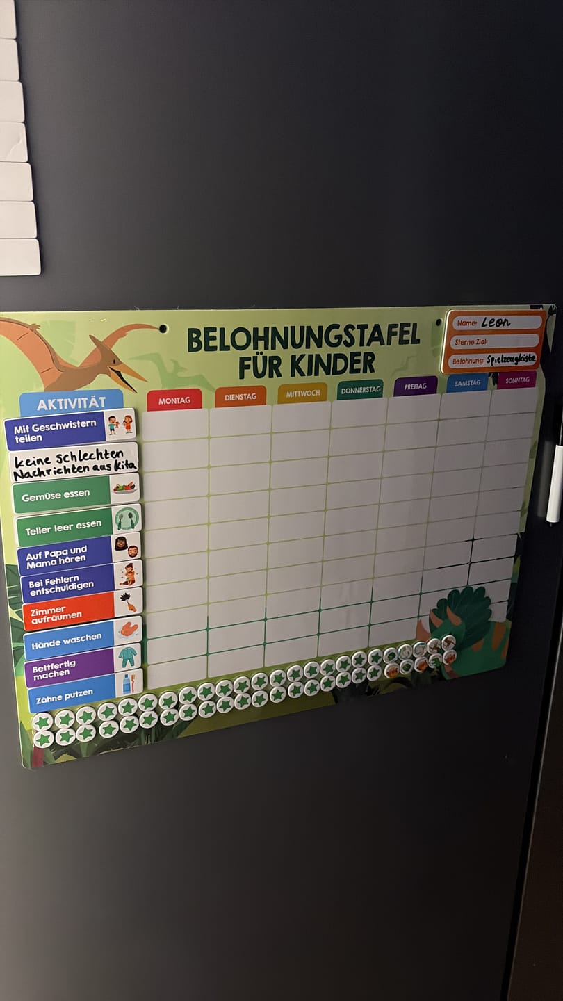 Customer photo review of Edubini Belohnungstafel® für Kinder