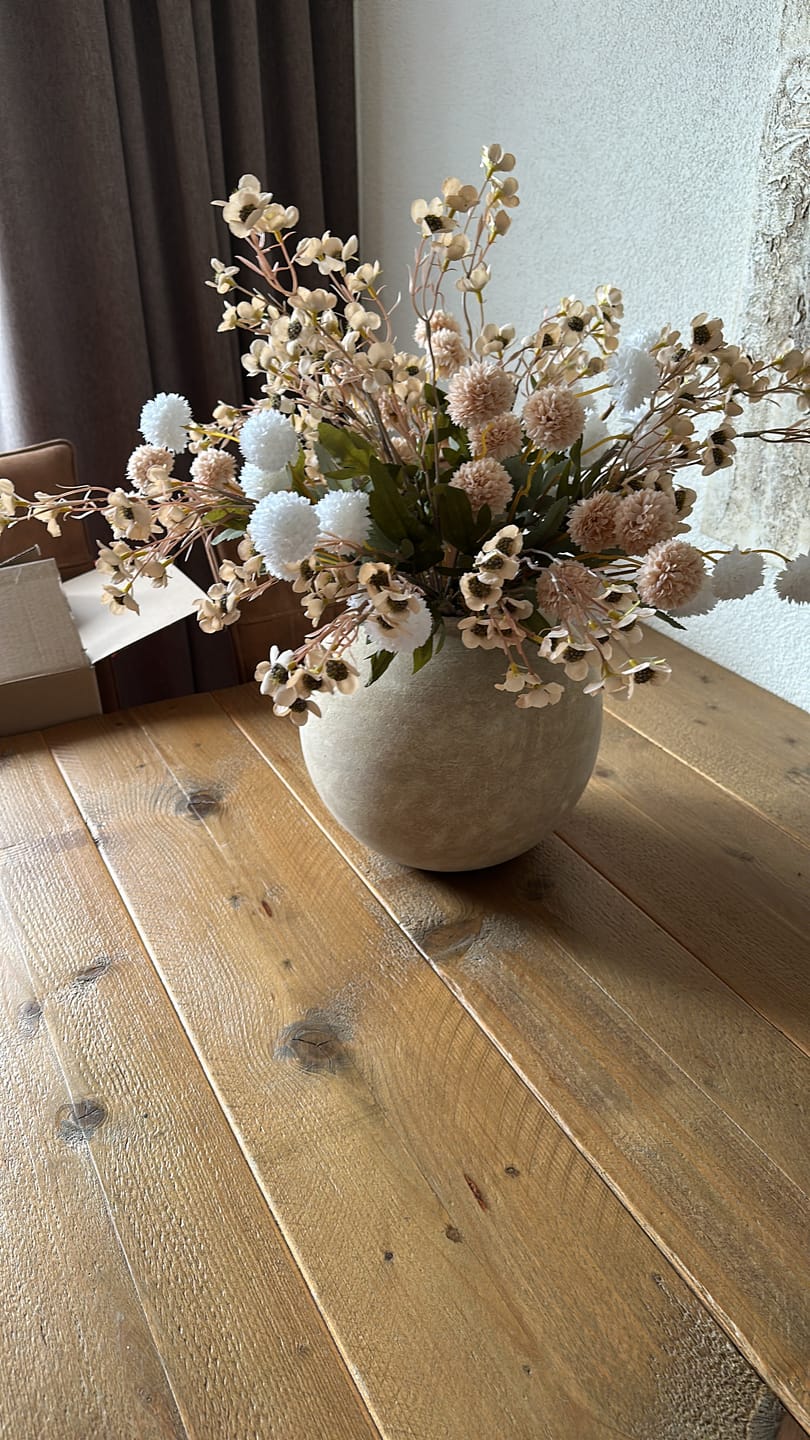 Customer photo review of Wax Arrangement - Beige mix
