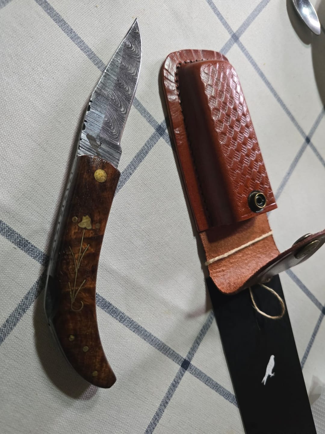 Customer photo review of Navaja de Acero Damasco 20cm “Petrohué“