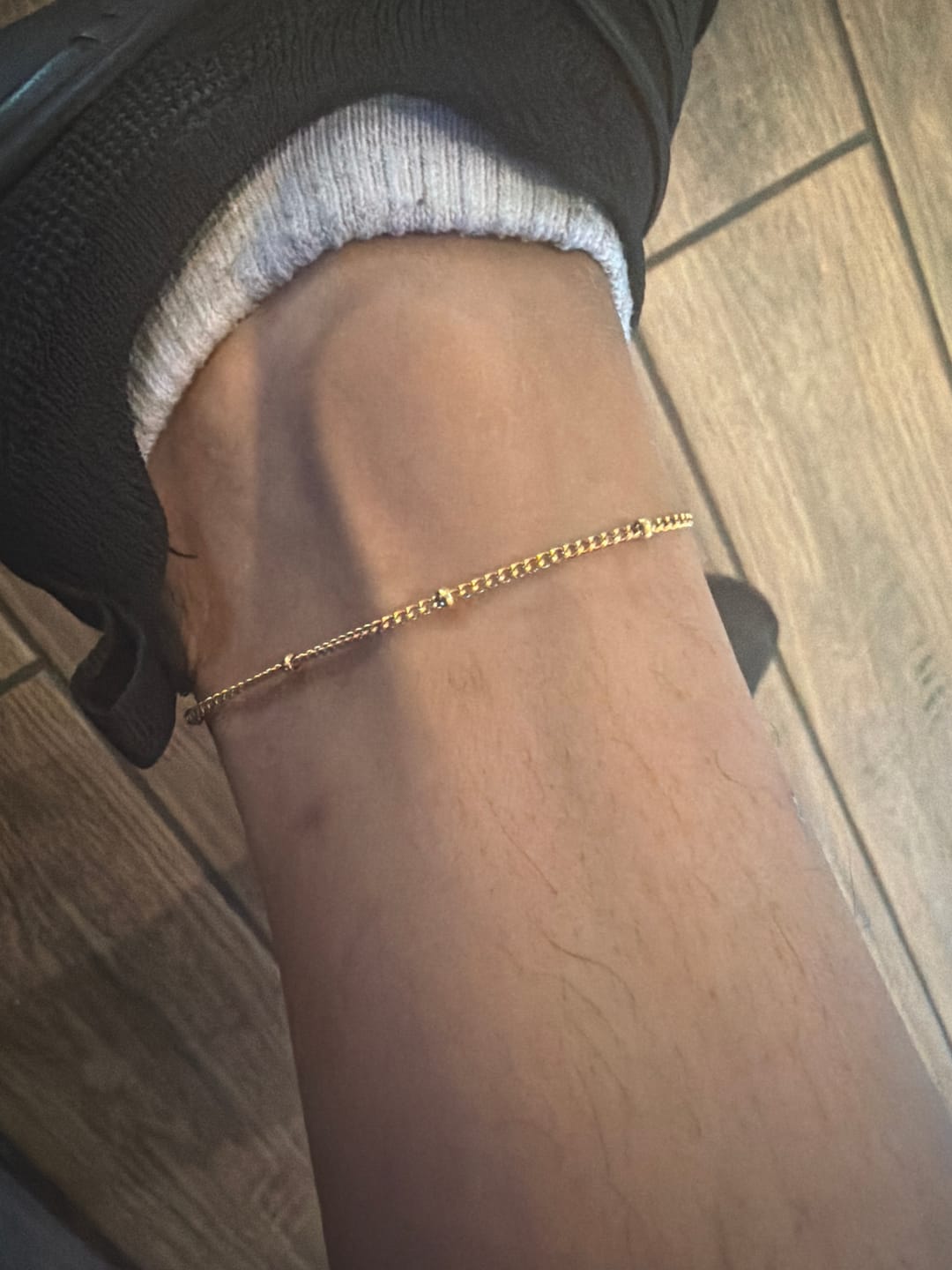 Customer photo review of Satellite Chain Anklet