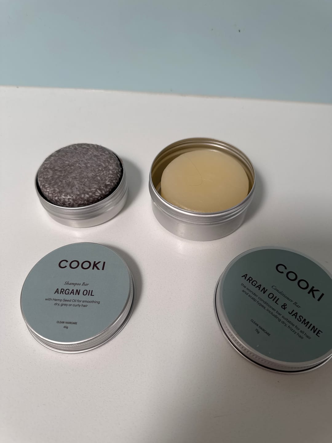 Customer photo review of Ginger & Argan Oil Bundle For Volume & Preventing Thinning