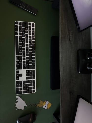 Customer photo review of Homer Desk Mat