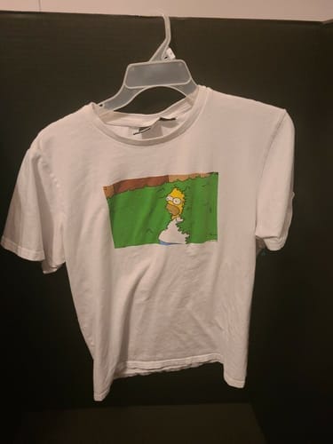 Customer photo review of Homer Bushes Unisex White T-Shirt
