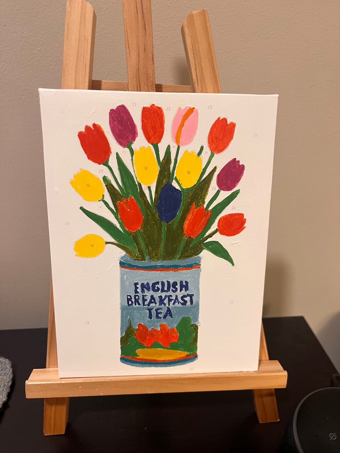Customer photo review of 6 Mini Paintings - Flowers in Cans Set