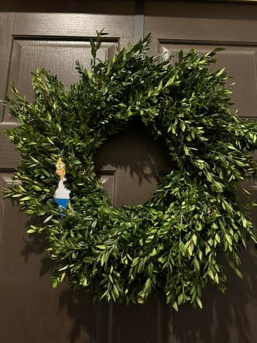 Customer photo review of Homer Hanging Christmas Tree Decoration