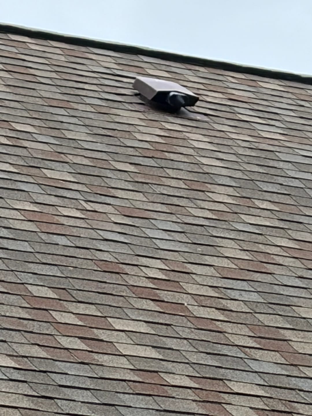Customer photo review of Cable Roof Penetration – Shingle Installation