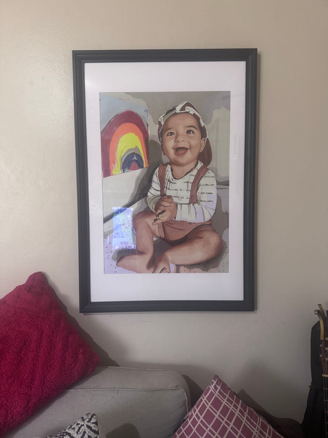 Customer photo review of Custom Paint by Numbers