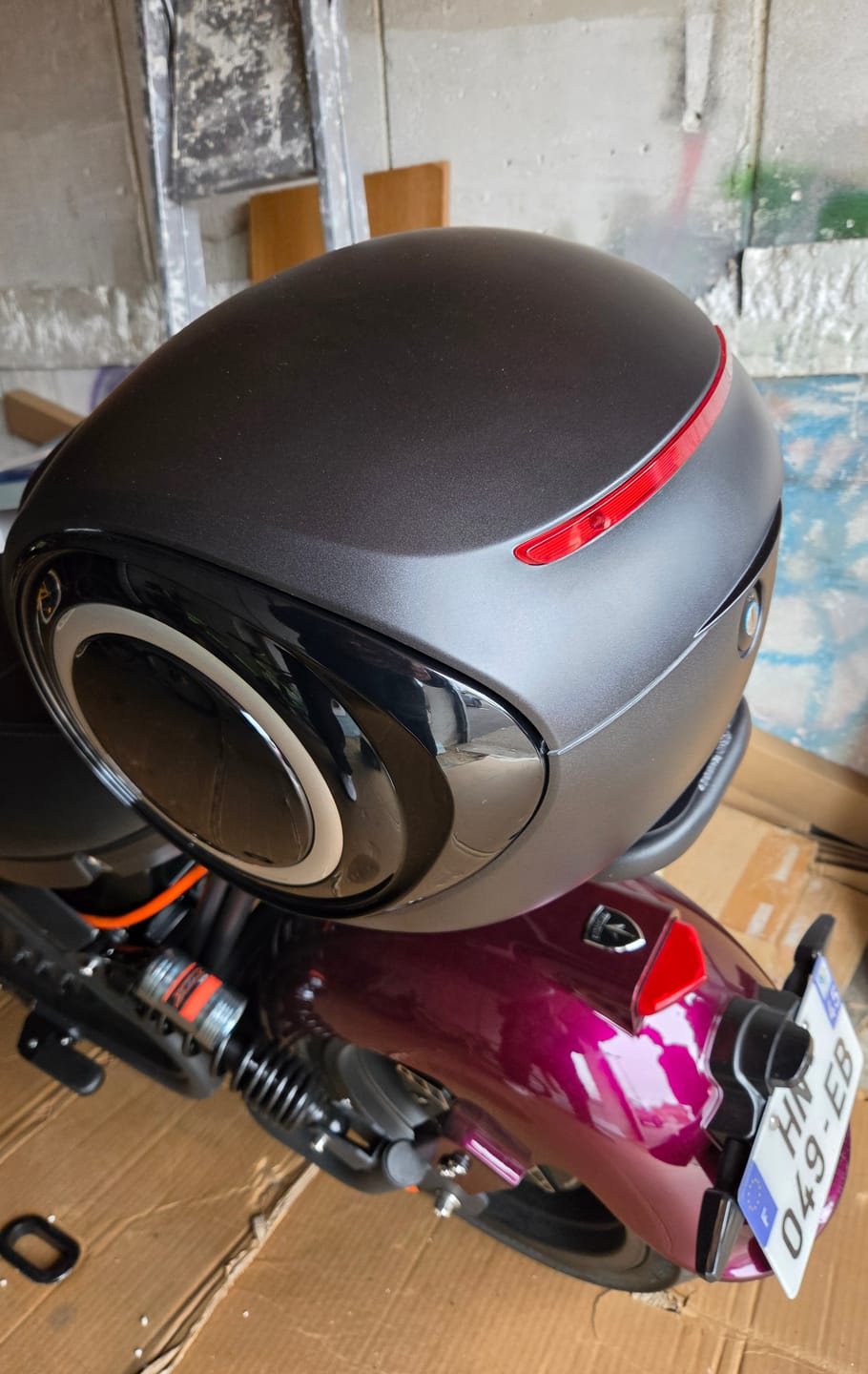 Customer photo review of Top case + support pour Citycoco M2