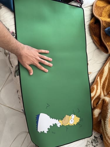Customer photo review of Homer Desk Mat