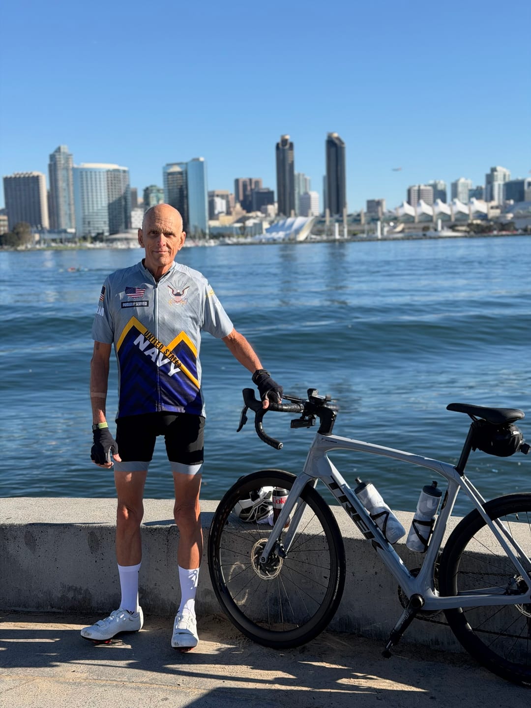 Customer photo review of Men’s Personalized U.S. Navy Proudly Served Chevron Cycling Jersey & Kit