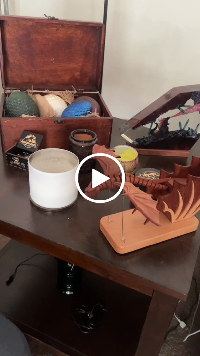 Customer video review of MarinerPoet Handcrafted Wooden Gothic Dragon Automaton