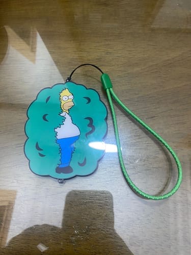Customer photo review of Homer Car Mirror Hanging