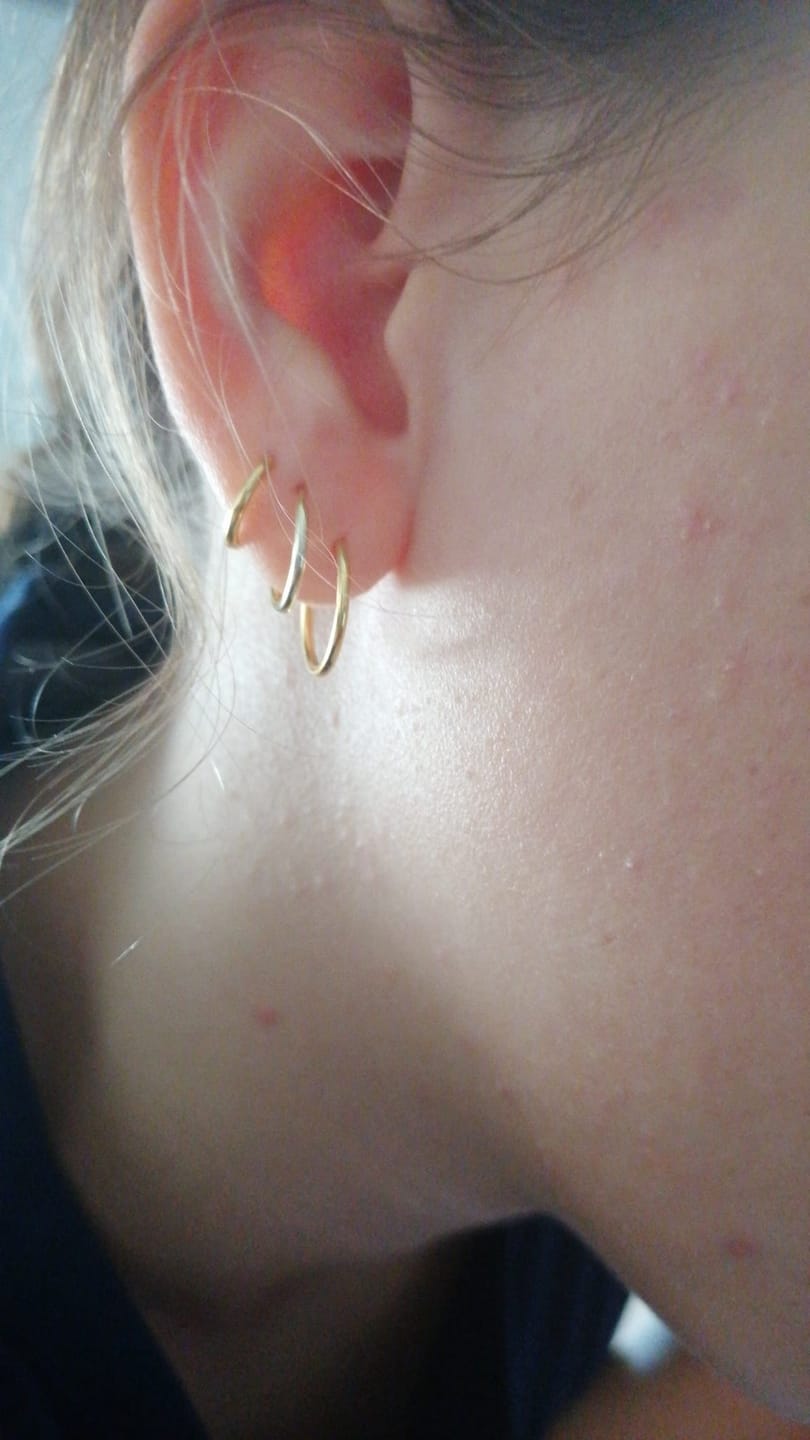 Customer photo review of Pendientes Aretes
