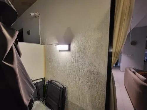 Customer photo review of Die-Cast Outdoor Wall Light, Black Wall Sconce, IP65, Optional Sensor