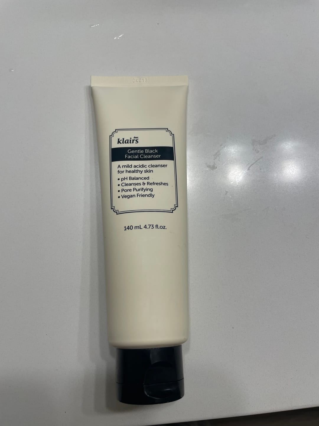 Customer photo review of Gentle Black Facial Cleanser