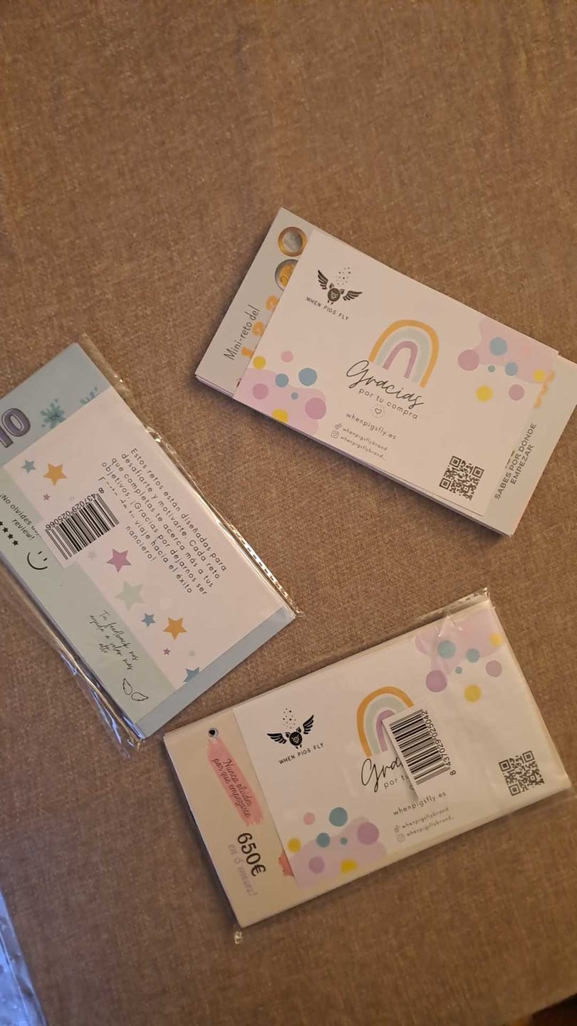 Customer photo review of 20 retos de ahorro de rascar A6