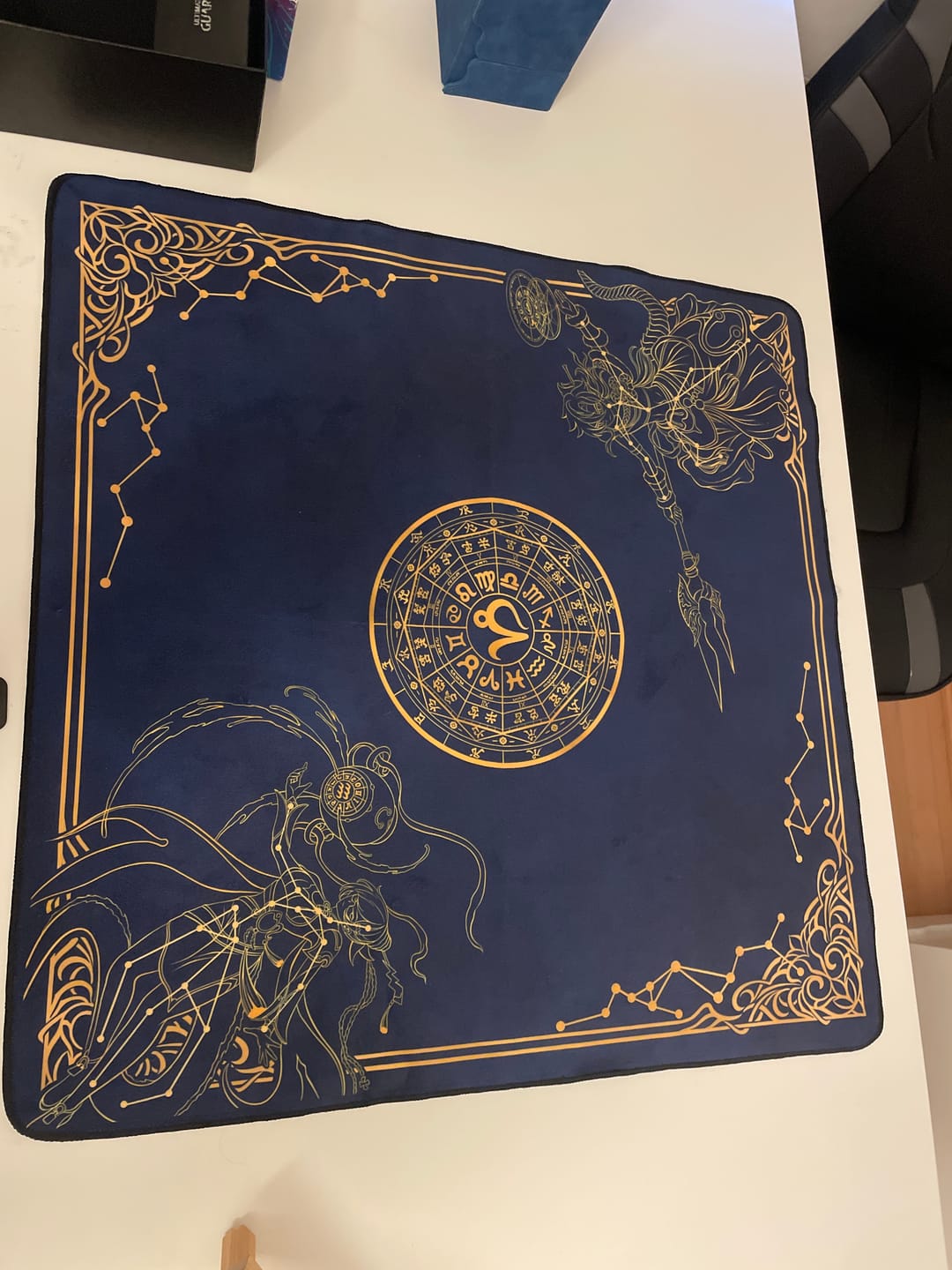 Customer photo review of Dragons Constellation 2-Player Cloth Playmat