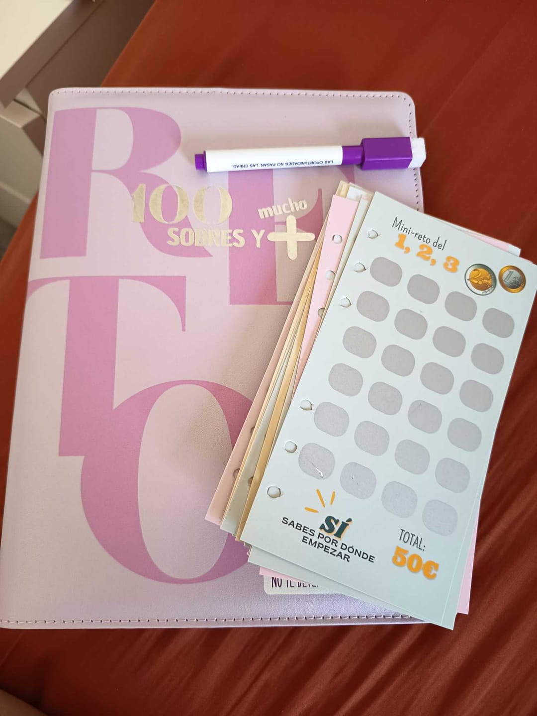Customer photo review of 20 retos de ahorro de rascar A6