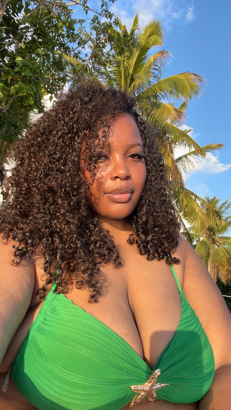 Customer photo review of BABY CURLY™ - 1b Raw Hair