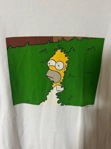 Customer photo review of Homer Bushes Unisex White T-Shirt