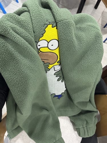 Customer photo review of Oversized Fit Teddy Unisex Hoodie