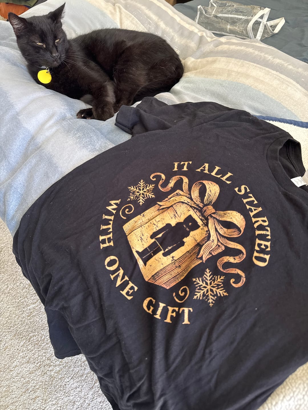 Customer photo review of One Gift Nutcracker T-shirt