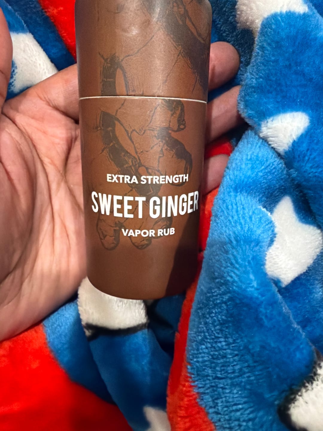 Customer photo review of Sweet Ginger Vapor Rub Stick