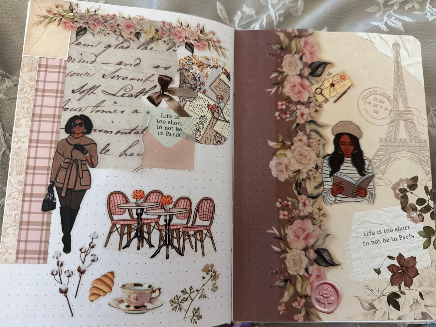 Customer photo review of Postmarked in Paris Monthly Planning Kit Bundle