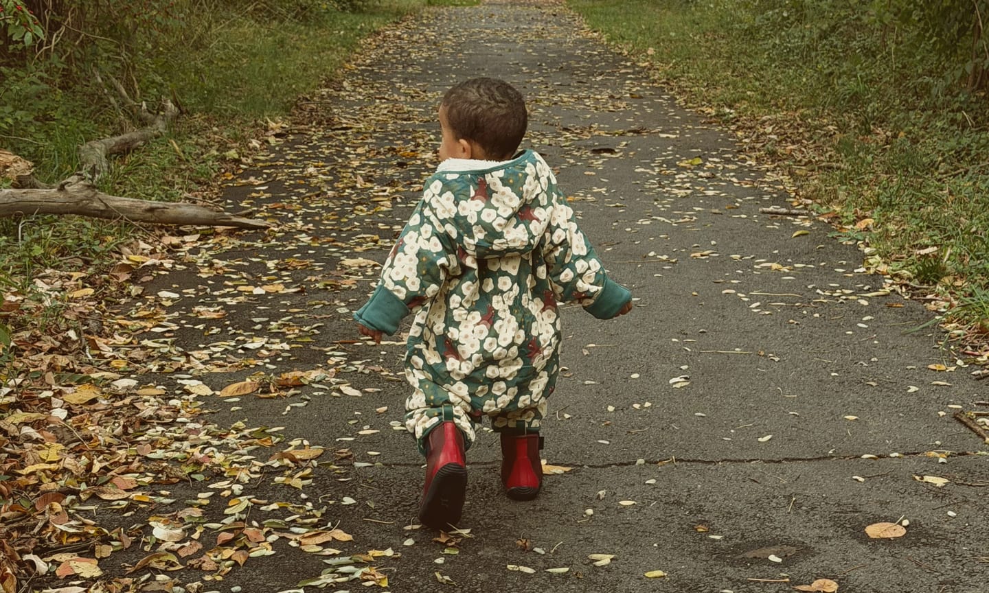 Customer photo review of Hedgerow Sherpa Lined Snowsuit